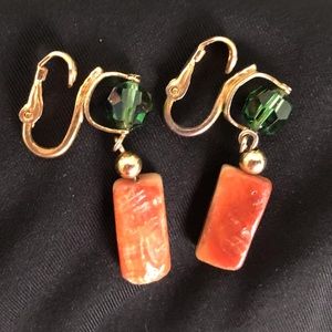 Vintage Napier Signed Clip On Earrings